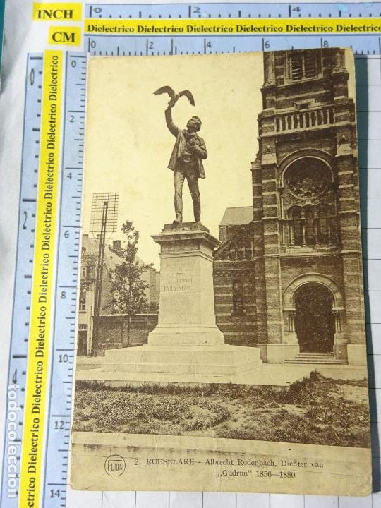 Postales: ANTIGUA POSTAL DE B&Eacute;LGICA. ROESELARE ALBRECHT RODENBACH. 1000