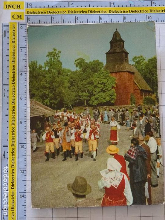 Postcards: POSTAL DE SUECIA. ESTOCOLMO SPELM&Auml;N OCH RINGLEKSBARN I MARKNADSGATAN. VIOLINISTAS FOLKLORE 1160