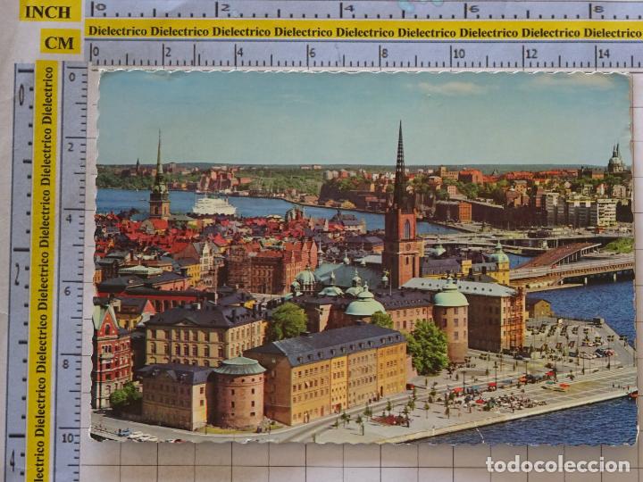 Cartoline: POSTAL DE SUECIA. ESTOCOLMO RIDDARHOLMEN OCH GAMLA STA'N FRAN STADSHUSETS TORN 1161