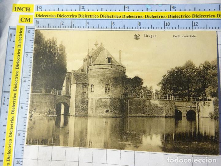 Postales: ANTIGUA POSTAL DE B&Eacute;LGICA. BRUJAS BRUGGE BRUGES PORTE MARECHALE. 1234