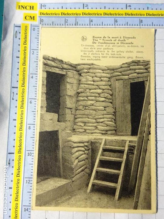 Postales: ANTIGUA POSTAL DE B&Eacute;LGICA. SITIOS DE LA PRIMERA GUERRA MUNDIAL- TRINCHERAS EN DIXMUDE 1273