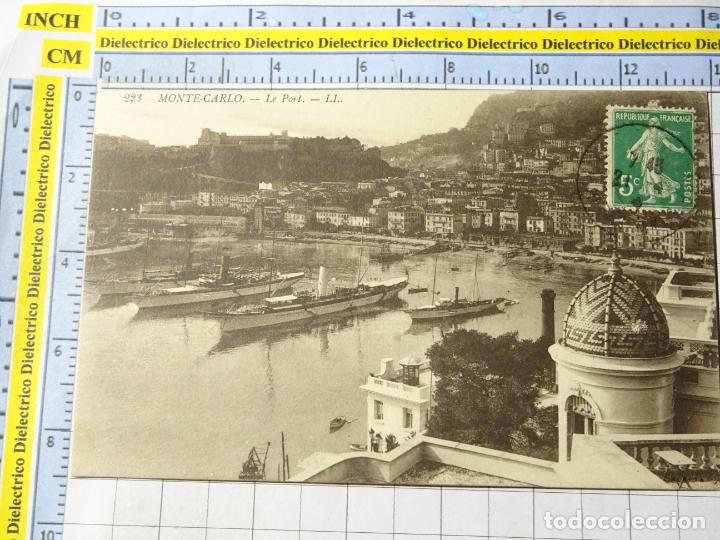 Postkarten: ANTIGUA POSTAL DE M&Oacute;NACO, MONTECARLO. PUERTO BARCOS. 1305