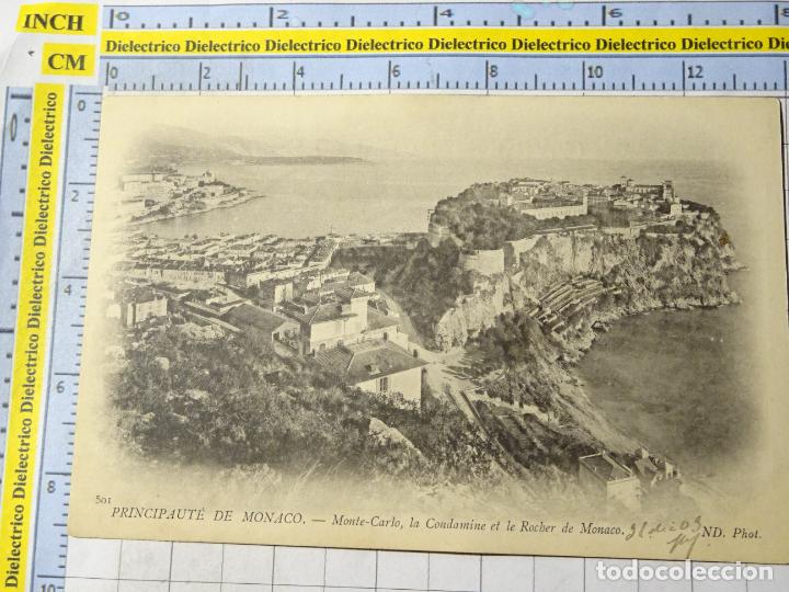 Postkarten: ANTIGUA POSTAL DE M&Oacute;NACO, MONTECARLO. SIGLO XIX - 1905. LA CONDAMINE ET LE ROCHER. 1311
