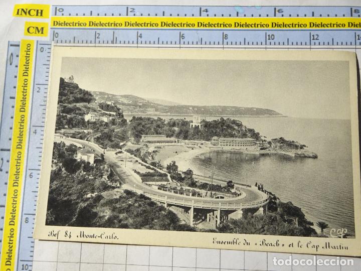 Cartoline: ANTIGUA POSTAL DE M&Oacute;NACO, MONTECARLO. ENSEMBLE DU BEACH ET LE CAP MARTIN 1346