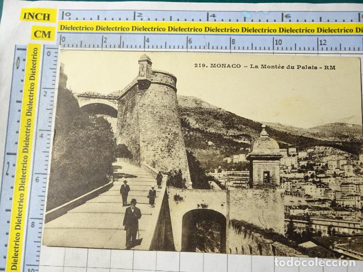 Cartoline: ANTIGUA POSTAL DE M&Oacute;NACO, MONTECARLO. LE MONT&Eacute;E DU PALAIS. 1374