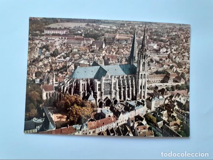 Postais: POSTAL - FRANCIA - CATEDRAL DE CHARTRES - VISTA PANOR&Aacute;MICA - S/C