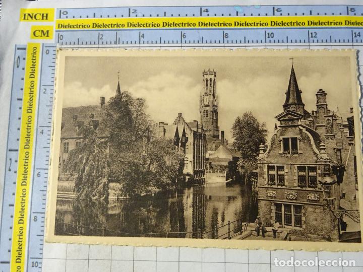 Cartoline: ANTIGUA POSTAL DE B&Eacute;LGICA. BRUJAS BRUGES. MUELLE DEL ROSARIO. 1456