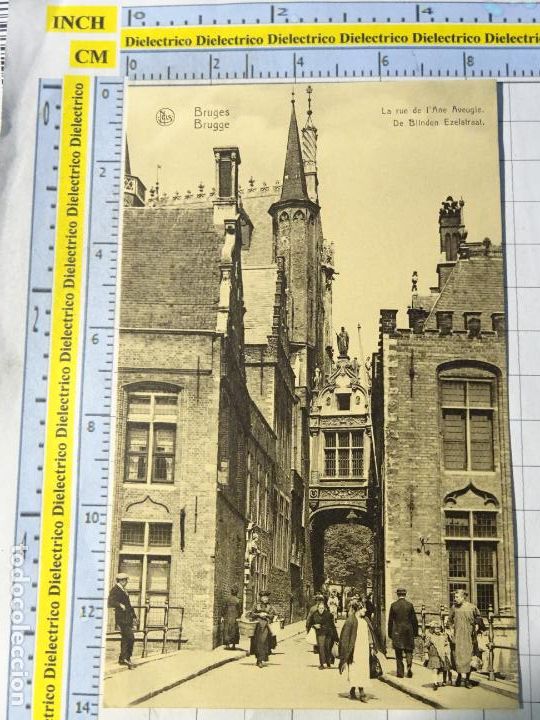 Cartes Postales: ANTIGUA POSTAL DE B&Eacute;LGICA. BRUJAS BRUGES. LA RUE DE L'ANE AVEUGLE 1457