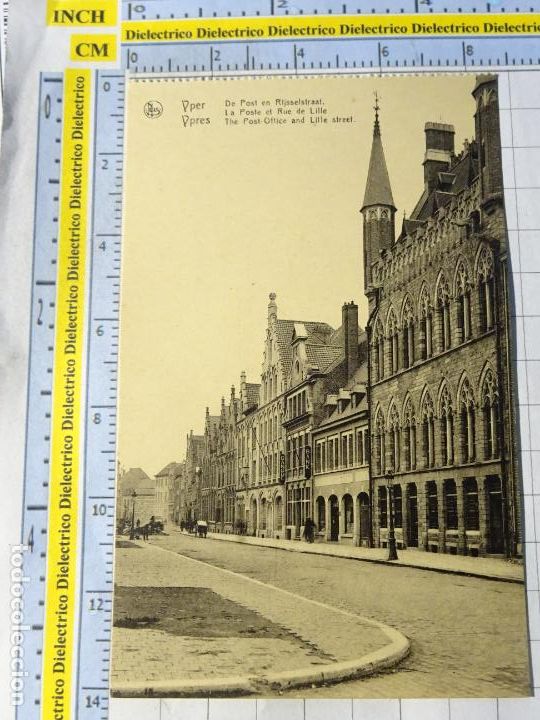 Cartoline: ANTIGUA POSTAL DE B&Eacute;LGICA. YPRES YPER. CASA DE CORREOS RIJSSELSTRAAT 1462