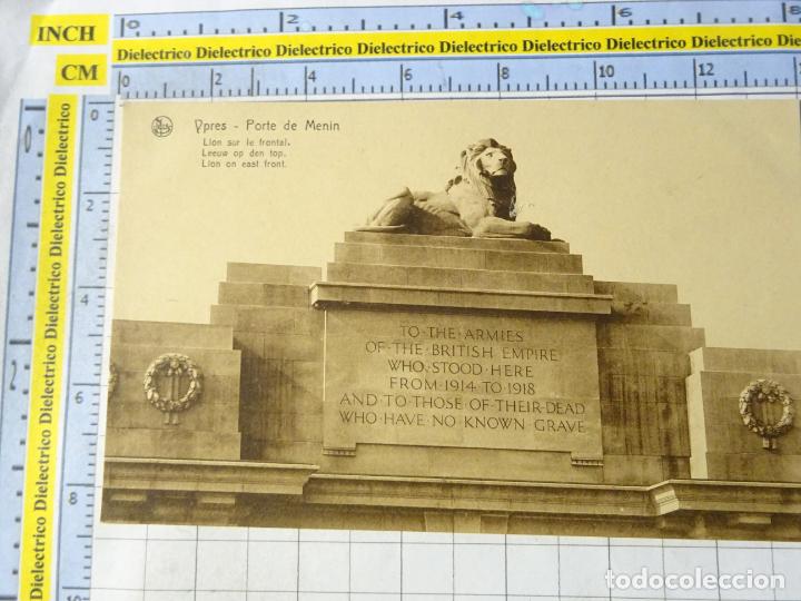 Postais: ANTIGUA POSTAL DE B&Eacute;LGICA. YPRES YPER. PORTE MENIN MEMORIAL HEROES BRIT&Aacute;NICOS 1474