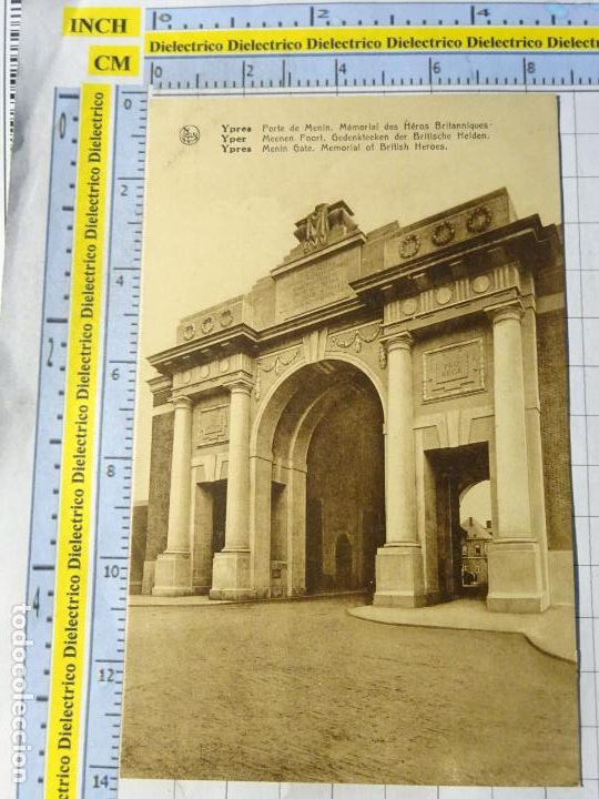 Cartoline: ANTIGUA POSTAL DE B&Eacute;LGICA. YPRES YPER. PORTE MENIN MEMORIAL HEROES BRIT&Aacute;NICOS 1476