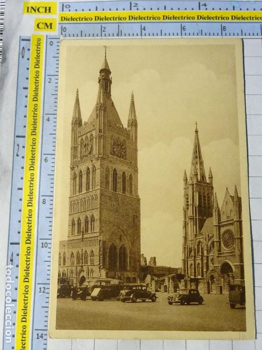 Postais: ANTIGUA POSTAL DE B&Eacute;LGICA. YPRES YPER. BELFROI CATEDRAL ST MARTIN. 1480