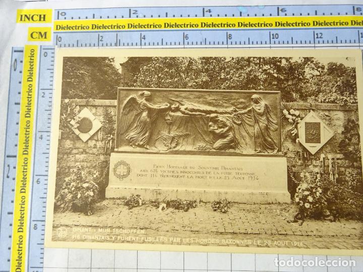 Cartes Postales: ANTIGUA POSTAL DE B&Eacute;LGICA. DINANT MONUMENTO FUSILAMIENTOS 23 AGOSTO 1914 MUR TSCHOFFEN. 1499