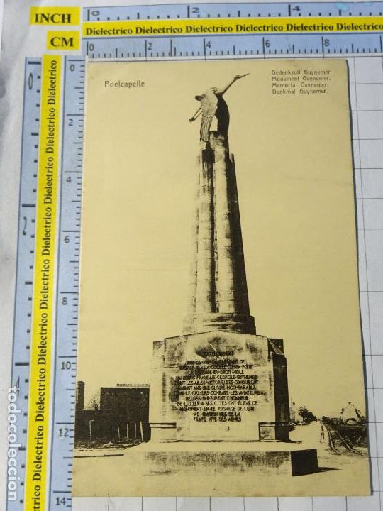 Postais: ANTIGUA POSTAL DE B&Eacute;LGICA. POELCAPELLE MEMORIAL GUYNEMER PRIMERA GUERRA MUNDIAL. 1514