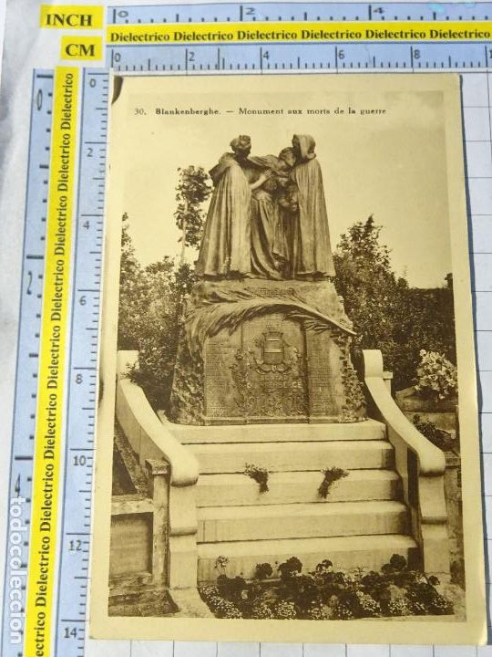 Cartoline: ANTIGUA POSTAL DE B&Eacute;LGICA. BLANKENBERGHE MONUMENTO CAIDOS PRIMERA GUERRA MUNDIAL. 1519