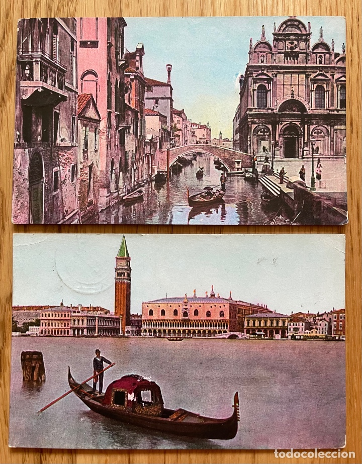 Postales: 2 antiguas postales Venecia (Italia) comienzos siglo XX