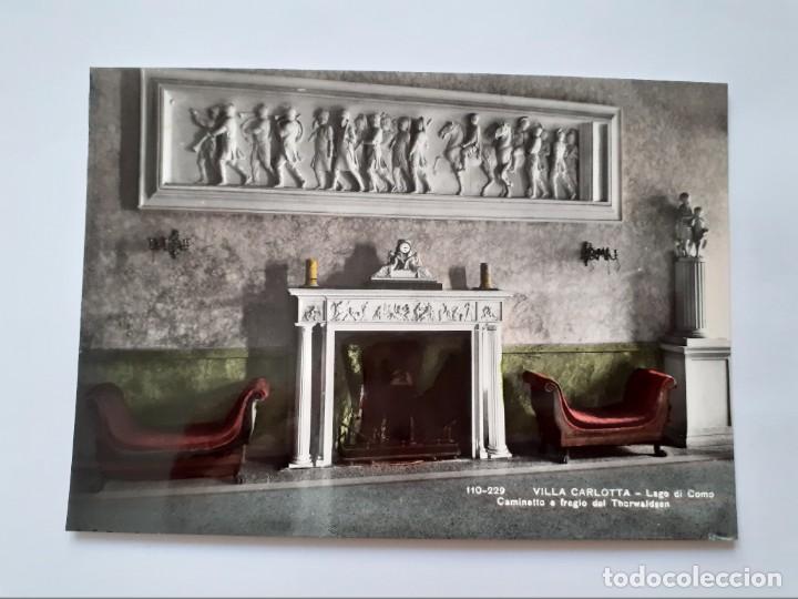 Postais: POSTAL - VILLA CARLOTTA - LAGO COMO - CHIMENEA Y FRISO DE THORVALDSEN - S/C