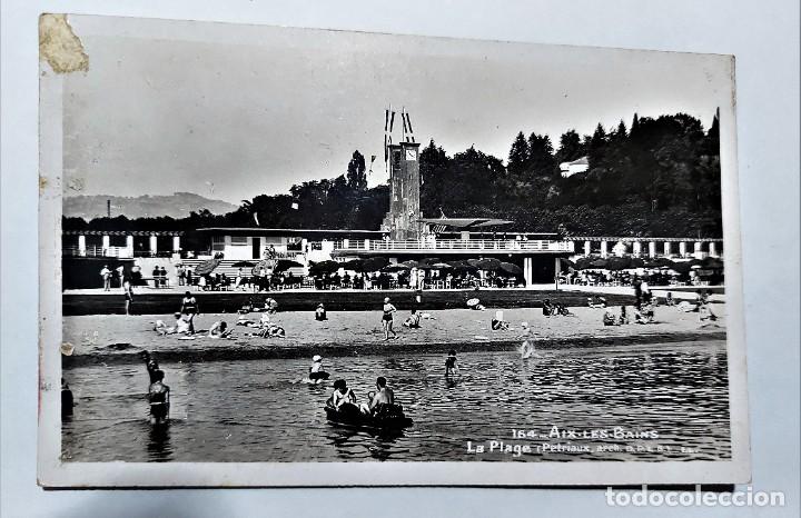 Postais: POSTAL MUY ANTIGUA - AIX LES BAINS - LA PLAGE (FRANCIA) - SIN CIRCULAR