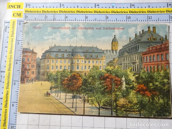 Postales: ANTIGUA POSTAL DE ALEMANIA. MAINZ GOUVERNEMENT MIT SCHILLERPLATZ UND SCHILLERDENKMAL. 1815