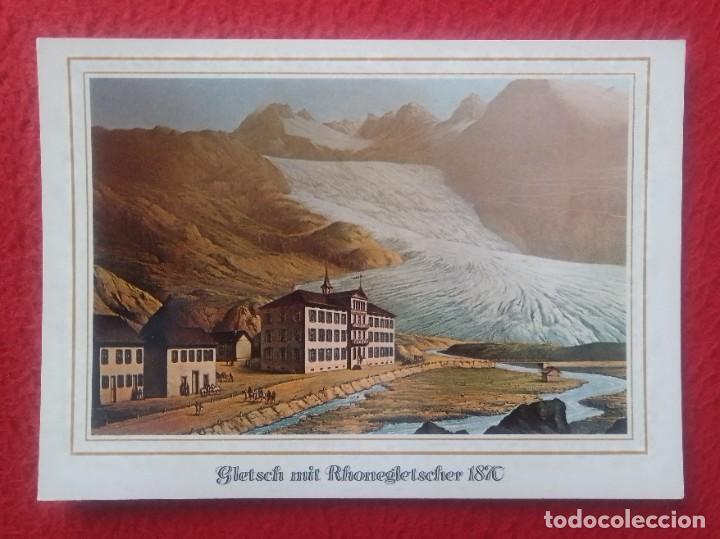 Postales: POSTAL SUISSE SUIZA SWITZERLAND SCHWEIZ GLETSCH GLACIAR GLACIER MIT RHONEGLETSCHER 1870..VER FOTOS..