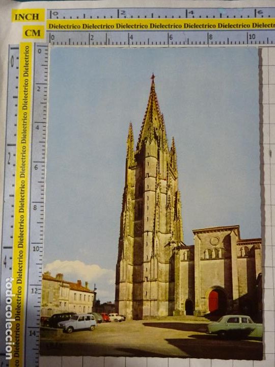Cartoline: POSTAL DE FRANCIA. SAINTES EGLISE SAINT EUTROPE. RENAULT 4. 1770