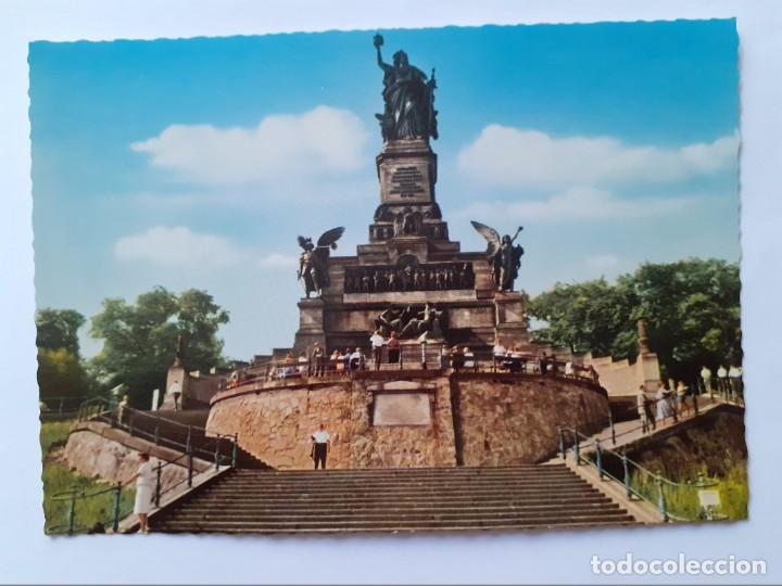 Cartes Postales: POSTAL - ALEMANIA RUDESHEIM MONUMENTO NACIONAL A LA BAJA BOSQUE 1965 - S/C