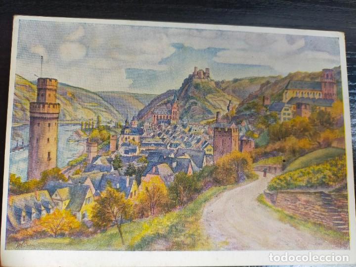 Postales: Oberwesel / Die Sch&ouml;nburg. Alemania. / Postal sin circular 1946 by Karl Petau