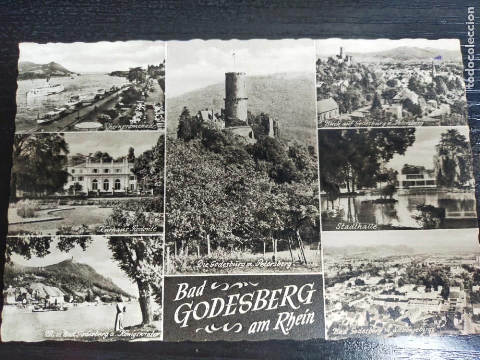Postales: Bad Godesberg am Rhein. Alemania. / Postal circulada 1963