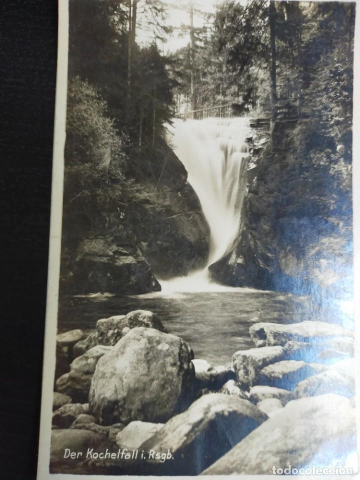 Postales: Der kochelfall i. Rsgb. Alemania. / Postal circulada y sellada 1934