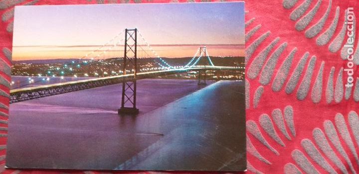 Postkarten: PORTUGAL-V49-NO ESCRITA-LISBOA-PONTE SOBRE O TEJO