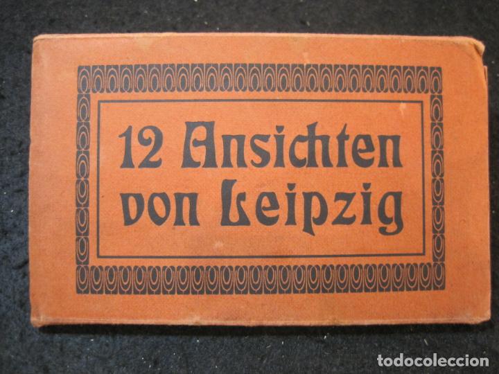 Postales: ALEMANIA-LEIZPIG-12 ANSICHTEN VON LEIZPIG-BLOC DE POSTALES ANTIGUAS-VER FOTOS-(90.699)