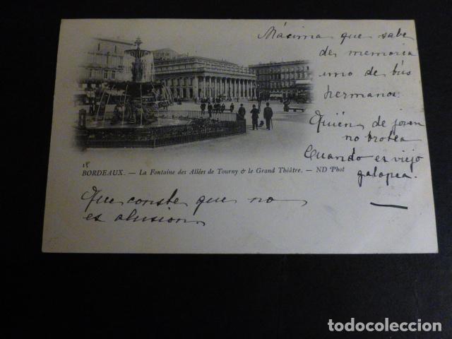 Postales: BORDEAUX FRANCIA POSTAL - Foto 1
