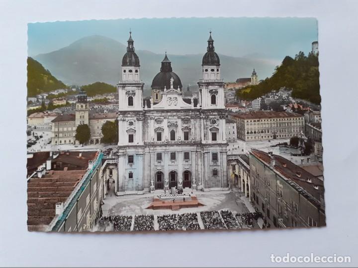 Postais: POSTAL - ASTURIA - SALSBURGO LA CATEDRAL Y EL &rdquo;EVERYMAN&rdquo; - FESTIVAL - S/С