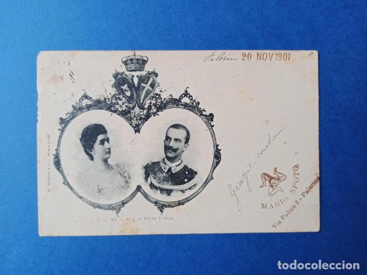 Postales: Original y antigua postal de Casamiento. Boda de reyes. Italia. 1901