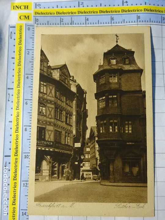 Postkarten: ANTIGUA POSTAL DE ALEMANIA. FRANKFURT AM MAIN. LUTHER ECK. 1721