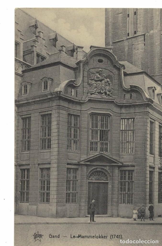 Postais: Gand. Le Mammelokker 1741. B&eacute;lgica. / Postal sellada