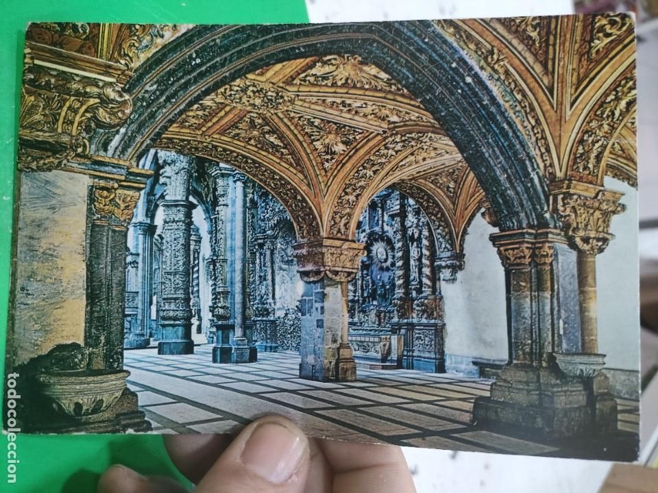 Postales: Postal PORTO Portugal Iglesia de San Francisco Interior S/C esquinas pel&iacute;n tocadas