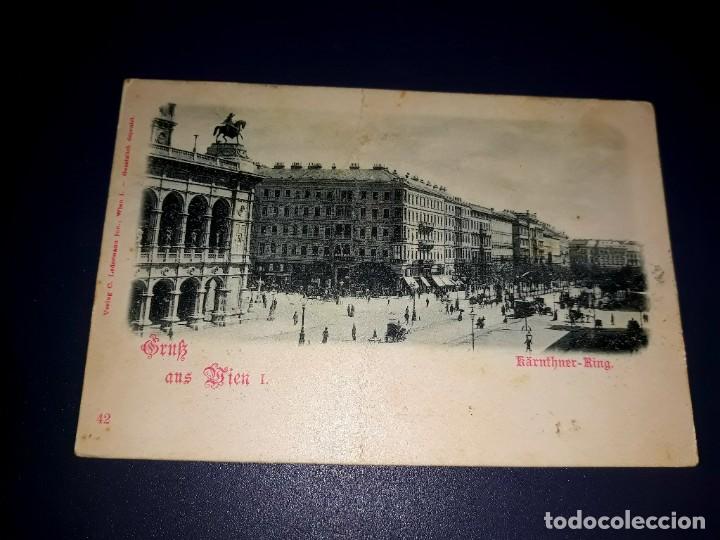 Postkarten: Antigua Postal Austria ( Viena- K&auml;rnthner-Ring) Escrita y Sellada 1898