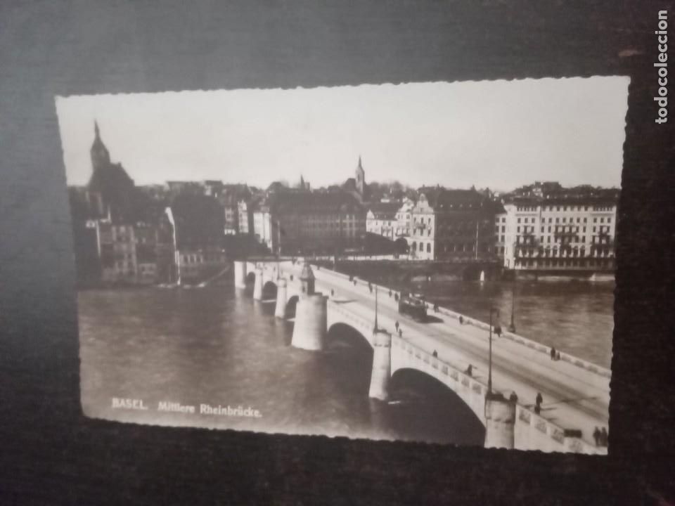 Postales: Basel.Mittlere Rheinbr&uuml;cke. - Foto 1