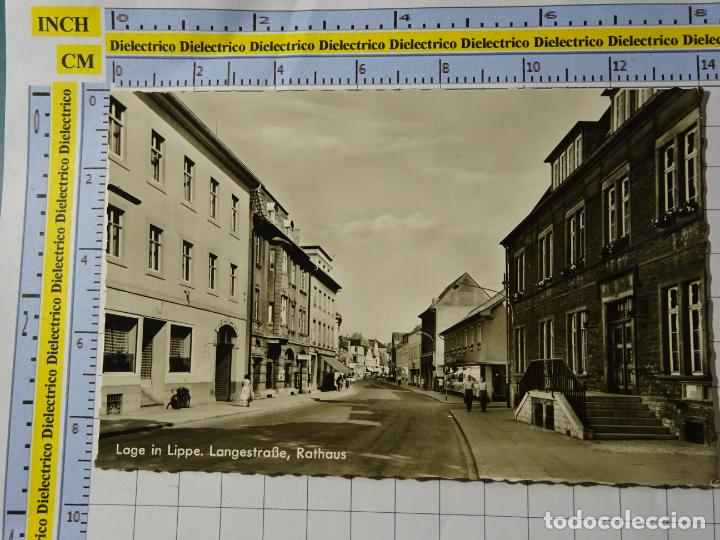 Postkarten: ANTIGUA POSTAL DE ALEMANIA. 1961. LAGE IN LIPPE. LANGESTRASSE RATHAUS. 3320