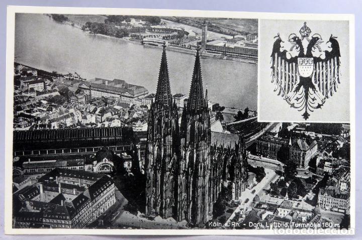 Postcards: Postal Colonia Rin Alemania K&ouml;lh Rhein con escudo Matthias Scholtes a&ntilde;os 30 sin circular
