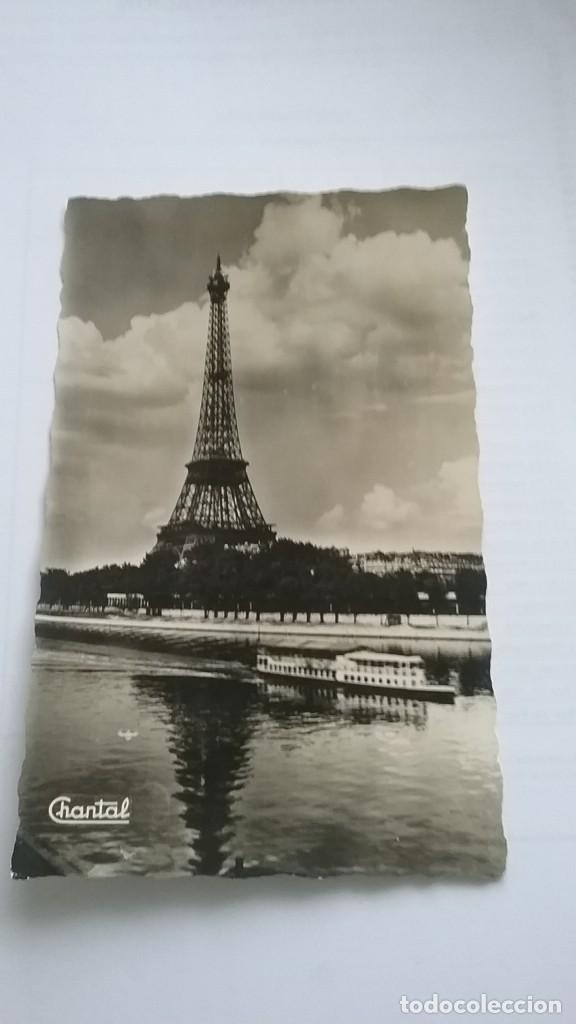 Postkarten: Postal troquelada. Torre Eiffel. 1958 (623-4)