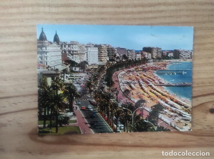 Cartes Postales: ~ POSTAL ANTIGUA COSTA AZUL, PLAYAS DE CANNES, FRANCIA ~