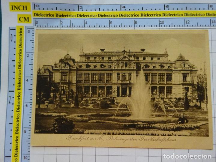Postales: ANTIGUA POSTAL DE ALEMANIA. FRANKFURT AM MAIN. PALMENGARTEN GESELLSCHAFTSHAUS. 456
