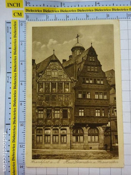 Postcards: ANTIGUA POSTAL DE ALEMANIA. FRANKFURT AM MAIN. HAUS L&Ouml;WENSTEIN UND FRAUENSTEIN. 457