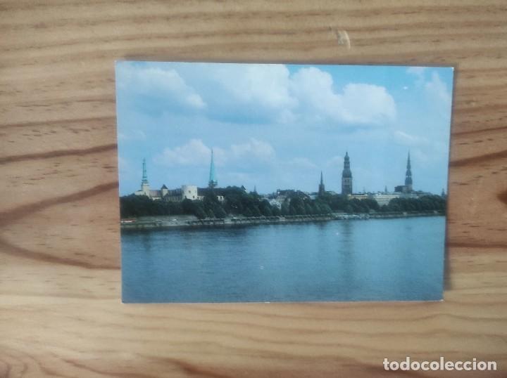 Postales: ~ POSTAL ANTIGUA R&Iacute;O DAUGAVA DE RIGA CAPITAL, LETONIA ~