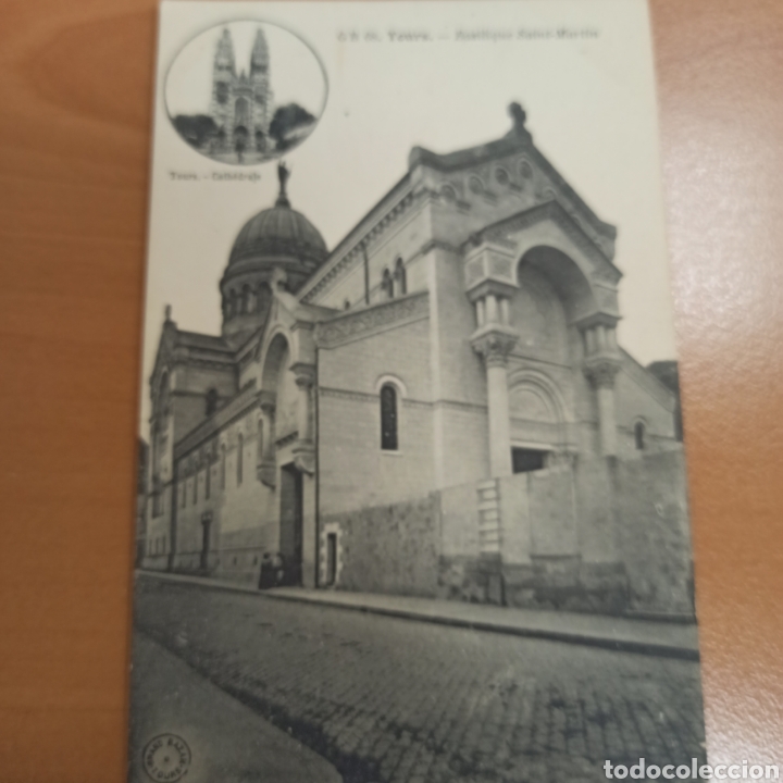 Postais: Postal antigua sin usar de Tours (Basilica de San Mart&iacute;n)