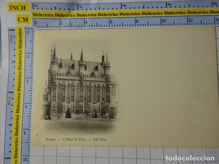 Postcards: ANTIGUA POSTAL DE B&Eacute;LGICA. BRUJAS BRUGES. SIGLO XIX - 1905. AYUNTAMIENTO. 2902