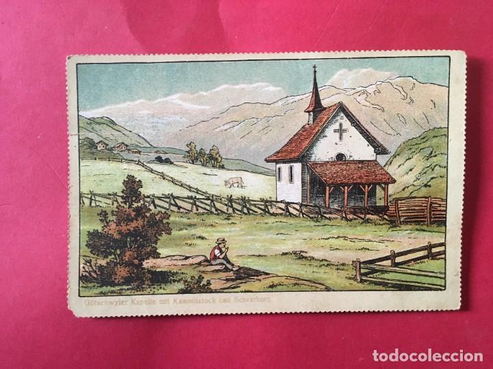 Postales: antigua postal de Gotschwyler Kapelle mit Kamrnlistock und Scheerhorn ( alemania )