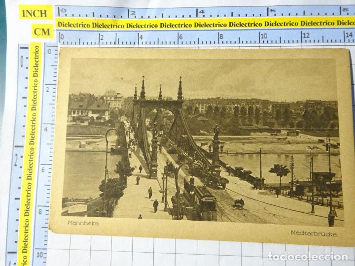 Postais: ANTIGUA POSTAL DE ALEMANIA. MANNHEIM NECKARBR&Uuml;CKE 346